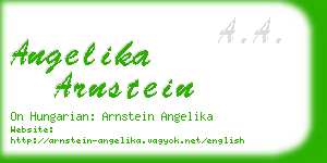 angelika arnstein business card